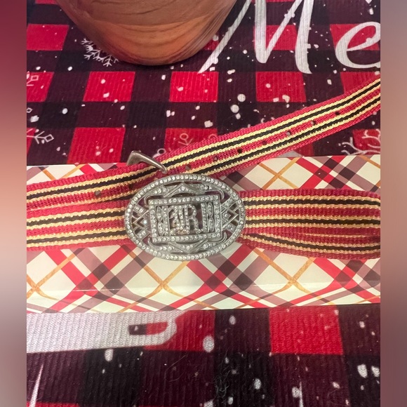 Rugby by Ralph Lauren Crystal Embellished Logo Plaque Ribbon Wrap Bracelet - Picture 11 of 17